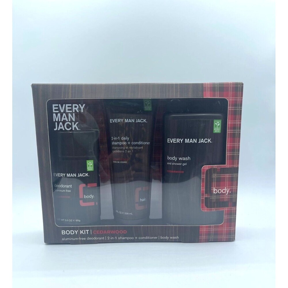 Every Man Jack Body and Hair Kit - CEDARWOOD NEW